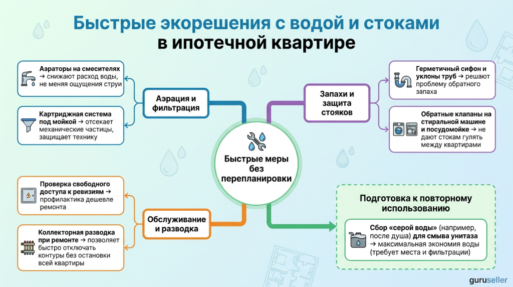 Быстрые экорешения с водой и стоками